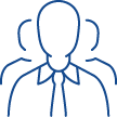 A white background with a blue and red pattern.